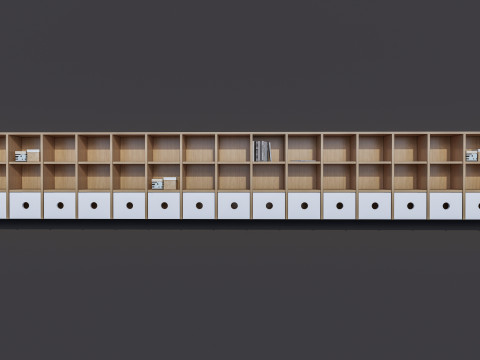 Kids Bookshelf Kids Furniture Kids Locker 2 3D Model