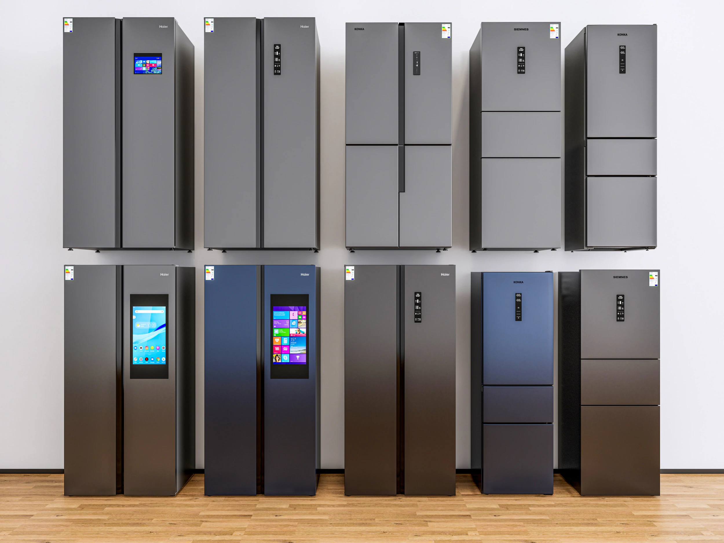 キッチンと家電のモデル 図書館 冷蔵庫 冷蔵庫 3Dモデル .c4d .max .obj .3ds .fbx .stl .blend 