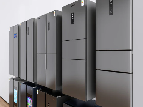 キッチンと家電のモデル 図書館 冷蔵庫 冷蔵庫 3Dモデル