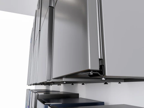 キッチンと家電のモデル 図書館 冷蔵庫 冷蔵庫 3Dモデル