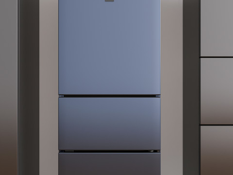 Kitchen and Home appliances models library fridge refrigerator 3D Модель