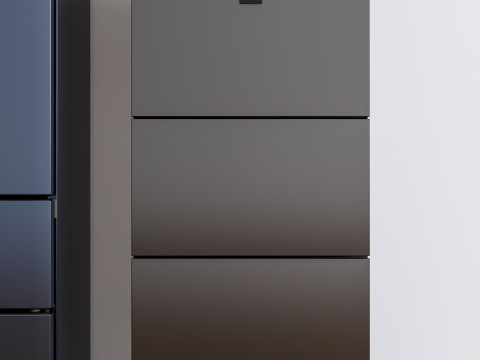 Kitchen and Home appliances models library fridge refrigerator 3D Модель