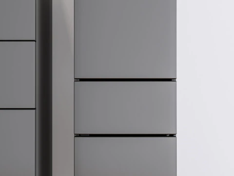 キッチンと家電のモデル 図書館 冷蔵庫 冷蔵庫 3Dモデル