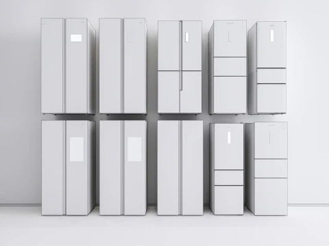 キッチンと家電のモデル 図書館 冷蔵庫 冷蔵庫 3Dモデル