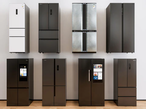 Cocina y electrodom&eacute;sticos modelos biblioteca nevera nevera 2 Modelo 3D