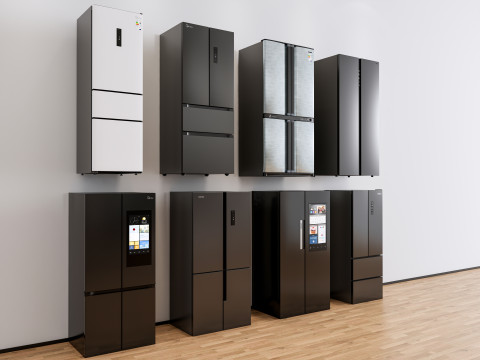 Kitchen and Home appliances models library fridge refrigerator 2 3D Model