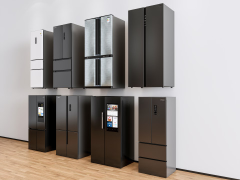 Kitchen and Home appliances models library fridge refrigerator 2 3D Model