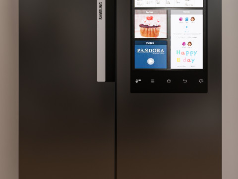 Kitchen and Home appliances models library fridge refrigerator 2 3D Model
