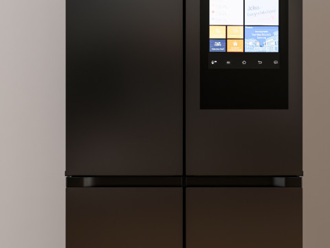 Kitchen and Home appliances models library fridge refrigerator 2 3D Model