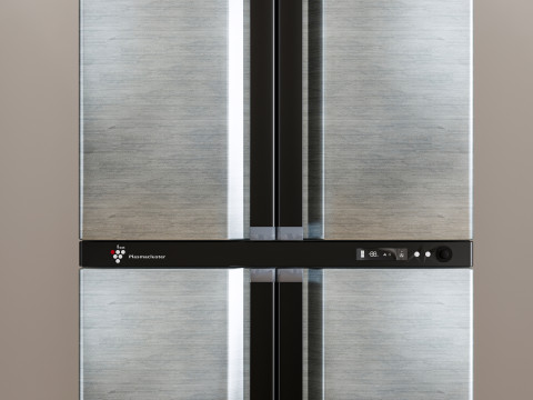 Kitchen and Home appliances models library fridge refrigerator 2 3D Model