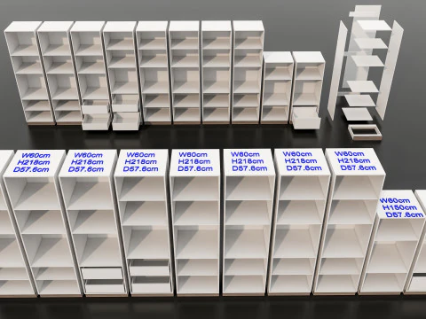 Kitchens and closets library of dynamic blocks Kitchen tall oven cabinet 3D Model