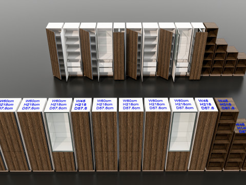 Kitchens and closets library of dynamic blocks Kitchen tall pentry cabinet 3D Model