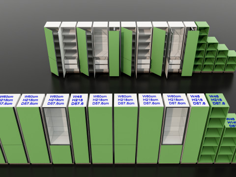 Kitchens and closets library of dynamic blocks Kitchen tall pentry cabinet 3D Model