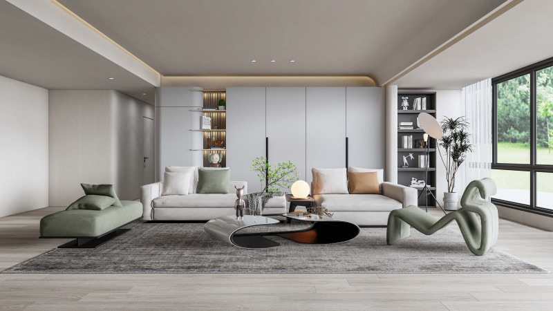 Living room interior scene 0 Modelo 3D .c4d .max .obj .3ds .fbx .stl .blend 