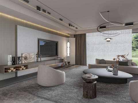 Living room interior scene 2 3D Модель