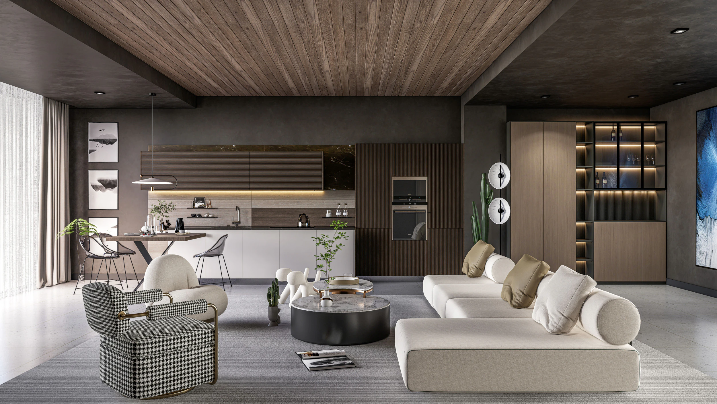 Cena interior da sala de estar 3 Modelo 3D .c4d .max .obj .3ds .fbx .stl .blend