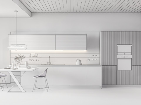 Living room interior scene 3 3D 모델