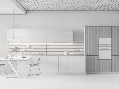 Cena interior da sala de estar 3 Modelo 3D