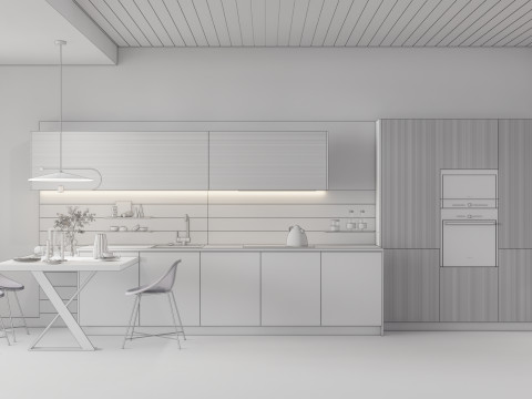Living room interior scene 3 3D 모델