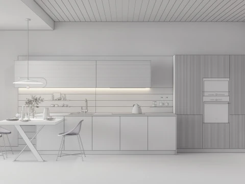 Cena interior da sala de estar 3 Modelo 3D