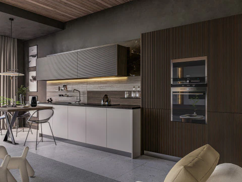 Cena interior da sala de estar 3 Modelo 3D