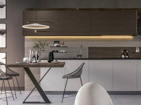 Cena interior da sala de estar 3 Modelo 3D