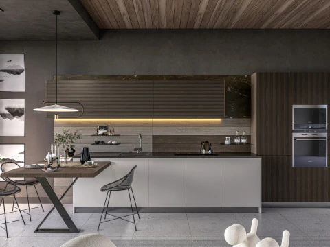 Cena interior da sala de estar 3 Modelo 3D