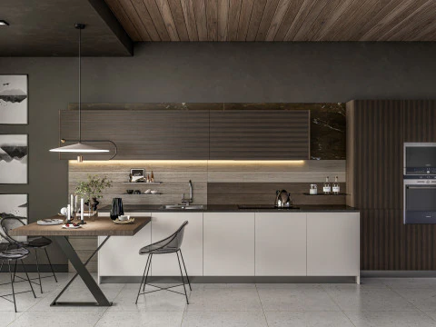 Cena interior da sala de estar 3 Modelo 3D