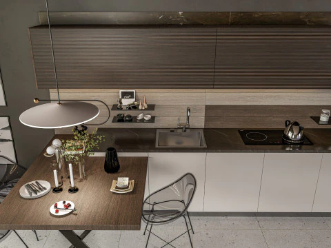 Cena interior da sala de estar 3 Modelo 3D