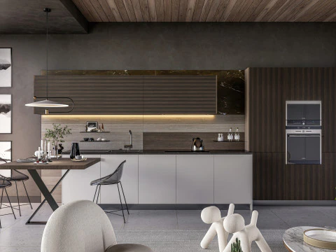 Cena interior da sala de estar 3 Modelo 3D