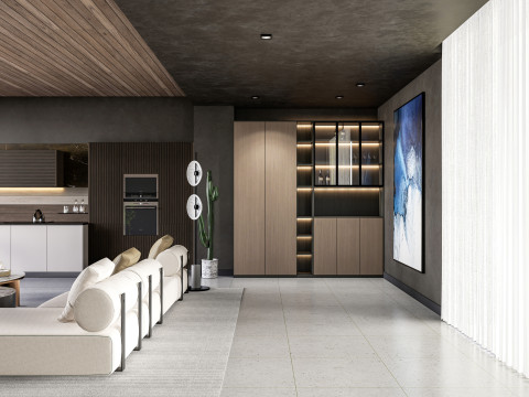 Living room interior scene 3 3D 모델