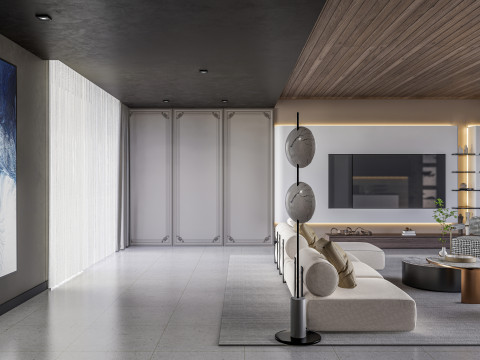 Living room interior scene 3 3D 모델