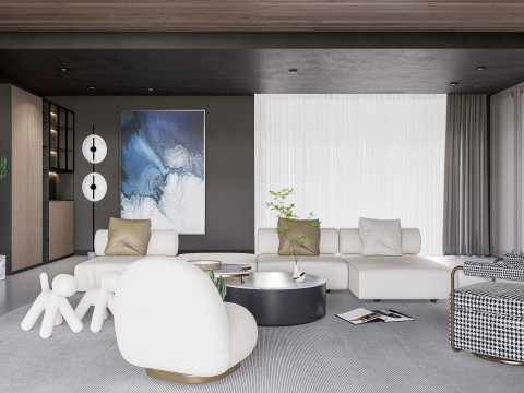 Living room interior scene 3 3D 모델