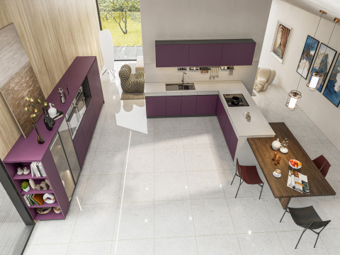 Living room interior scene 4 3Dモデル