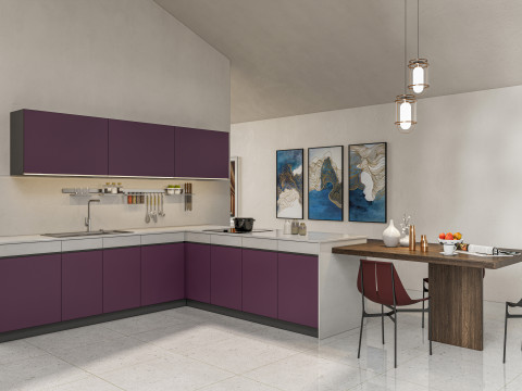 Living room interior scene 4 3Dモデル