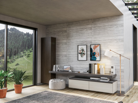 Living room interior scene 5 3Dモデル