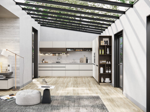 Living room interior scene 5 3Dモデル