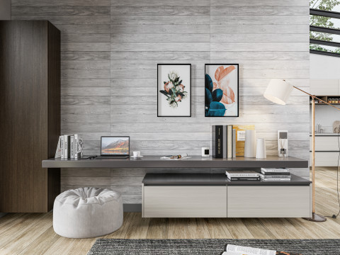 Living room interior scene 5 3Dモデル