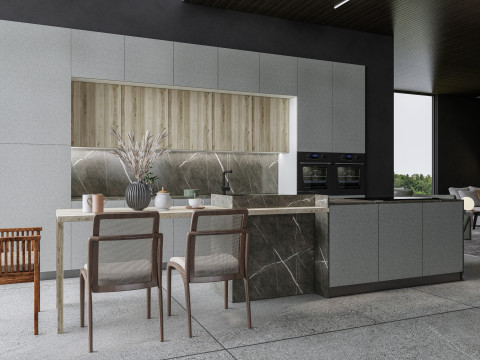 Living room interior scene 6 3D Model