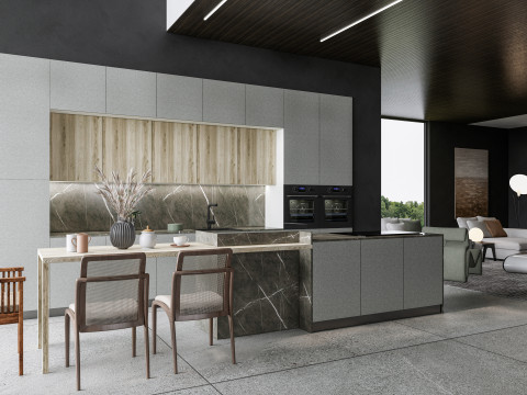 Living room interior scene 6 3D Model