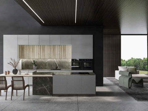 Living room interior scene 6 3D Model