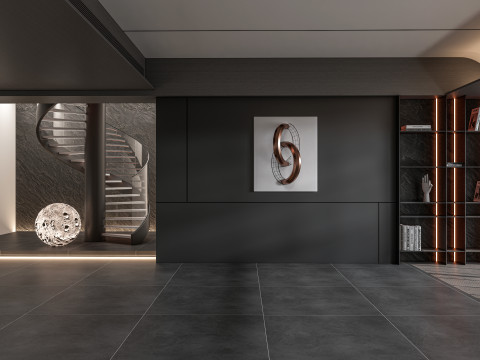 Living room interior scene 7 3D 모델