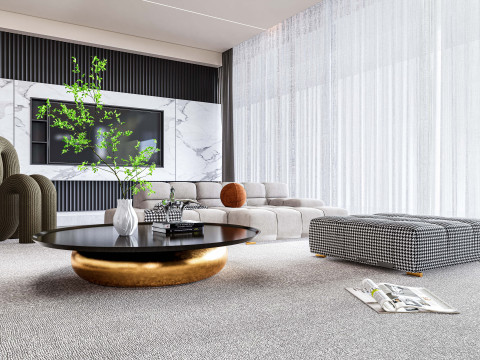 Living room interior scene 8 3D Model