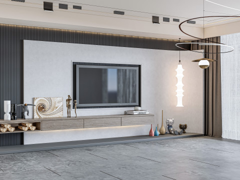Living room interior scene 9 3D 모델