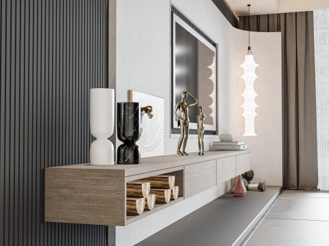 Living room interior scene 9 3D 모델