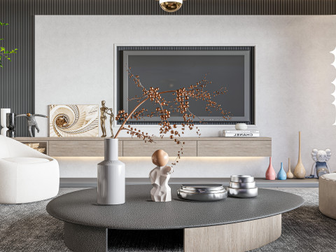 Living room interior scene 9 3D 모델