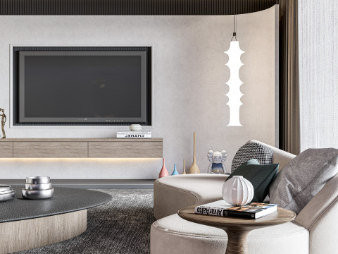 Living room interior scene 9 3D 모델
