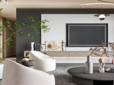 Living room interior scene 9 3D 모델