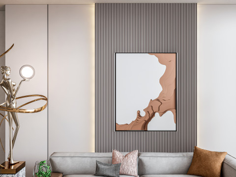 Living room interior scene 10 Modello 3D