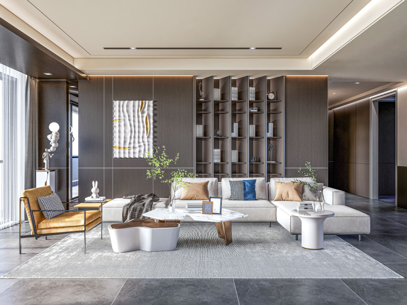 Living room interior scene 11 3D 模型 .c4d .max .obj .3ds .fbx .stl .blend 